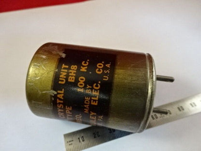 BLILEY ELECTRIC BH8 ANTIQUE QUARTZ RESONATOR 100kHz HAM RADIO FREQUENCY &90-B-30