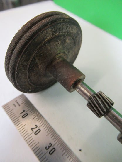 ANTIQUE BAUSCH LOMB BRASS SET OF KNOBS MICROSCOPE PART AS PICTURED Z9-A-219