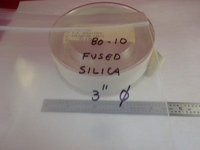 Optical Fused silica Flat Zygo 1/10 Wave 3" Diameter Laser Optics