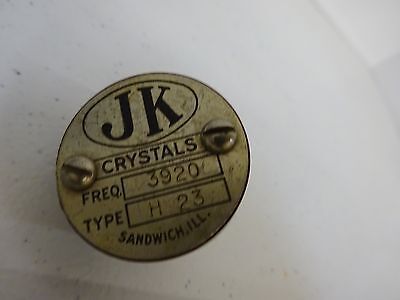QUARTZ RADIO WWII CRYSTAL JK JAMES KNIGHT 3920 KC FREQUENZREGLER BIN#K6-90