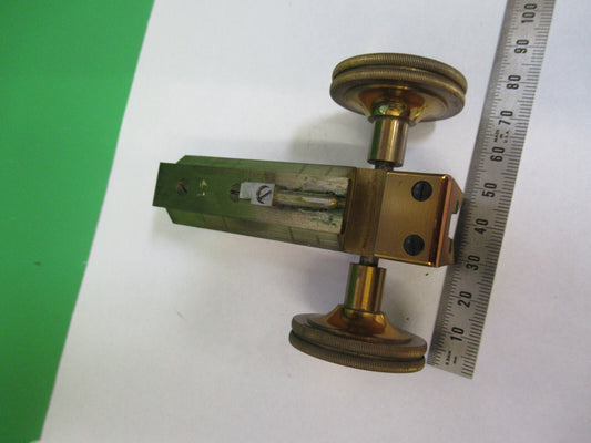 Spencer Lens Co. Antique Brass Stage Support Microscope Part
