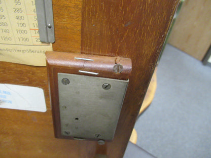 Empty Busch Germany Wood Cabinet Antique Microscope Part