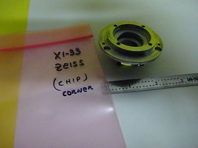 MICROSCOPE PART ZEISS GERMANY MOUNTED PRISM OPTICS AS IS BIN#X1-33