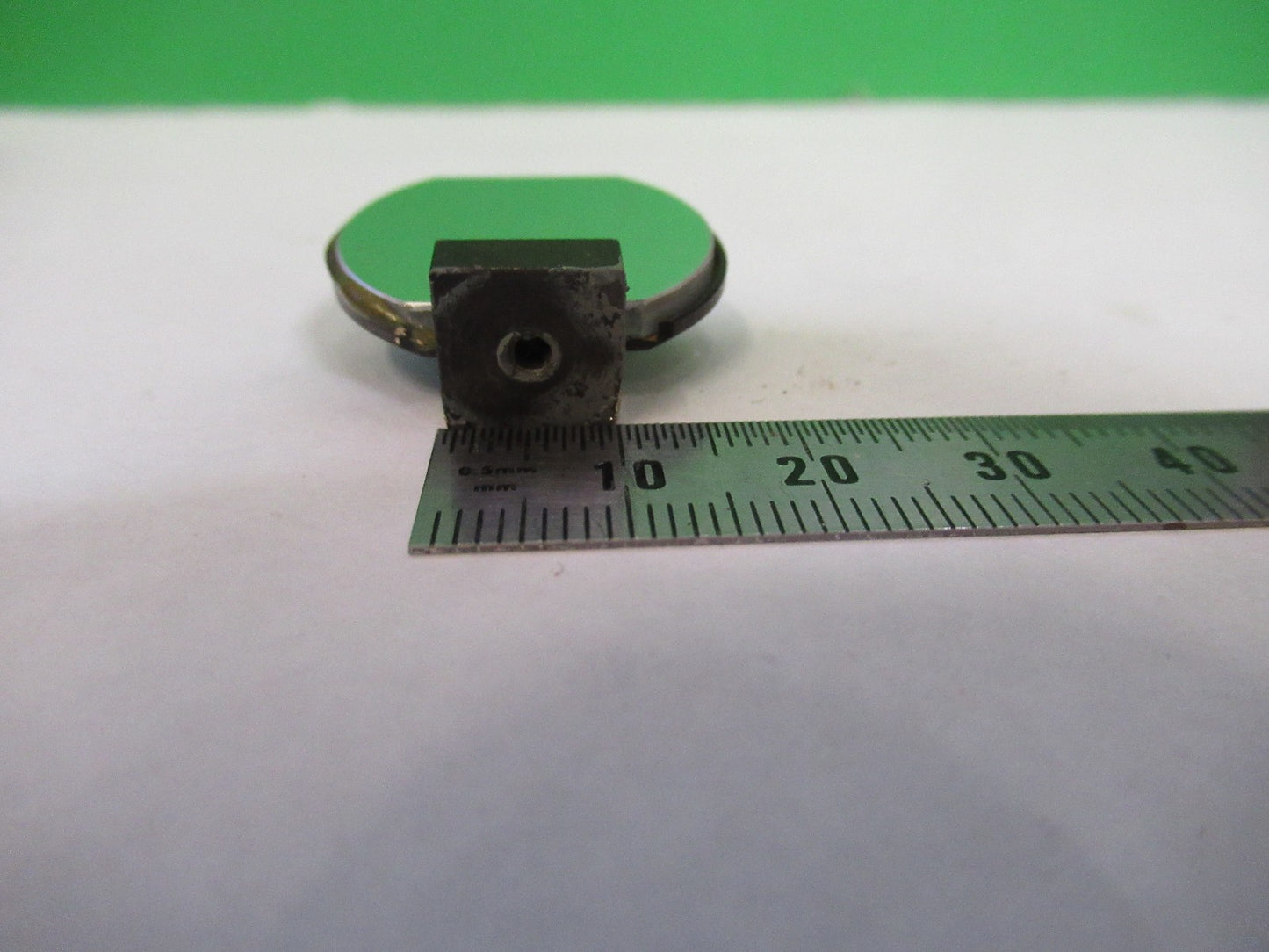 OPTICAL FLAT MIRROR OPTICS  MICROSCOPE PART AS PICTURE U8-A-31