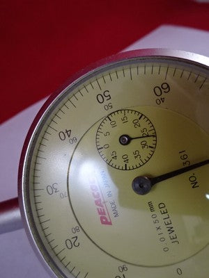 Peacock Japan Micrometer Gage Dial