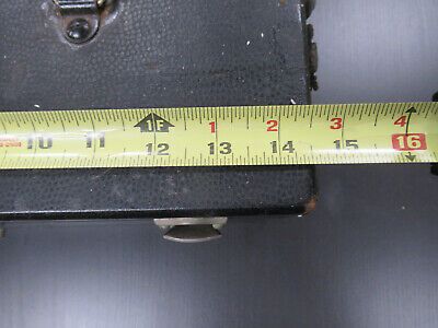 ANTIQUE EMPTY WOOD CABINET WAELDIN BAUSCH LOMB MICROSCOPE PART AS PICTURED #TC-5