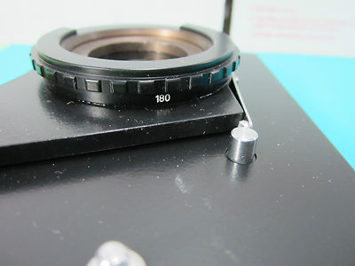 MICROSCOPE PART POLARIZER INSERT GERMANY POLARIZED OPTICS AS PICTURED BIN#B6-04