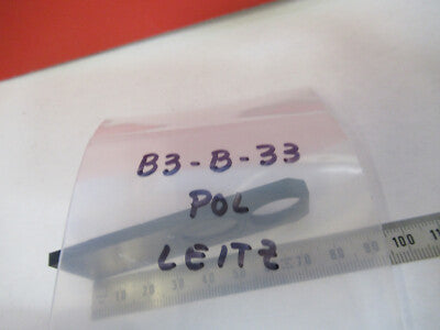 POLARIZER POL LEITZ SLIDE GERMANY OPTICS MICROSCOPE PART AS PICTURED &B3-B-33