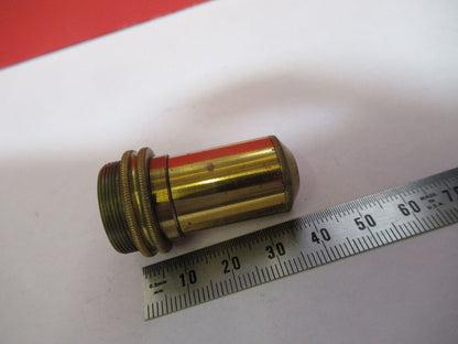 ANTIKES MESSING BECK LONDON OBJEKTIVLINSE MIKROSKOPTEIL WIE ABGEBILDET G4-A-97 