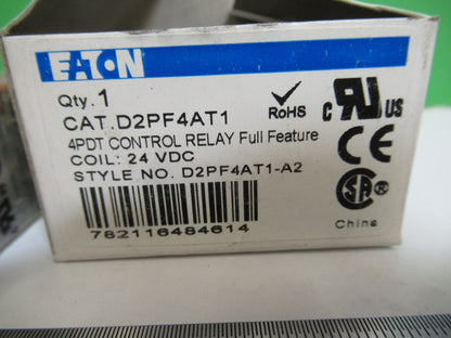 Eaton 24 VDC Relay D2PF4AT1 Electric Control Systems