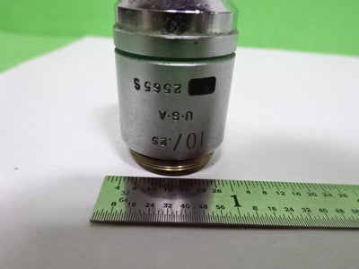 Microscope Part Objective American Optical Co. Plan Epi 10X Infinity American Optics B
