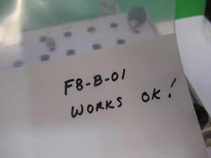 TIYODA TOKIO JAPAN POWER SUPPLY for LAMP 8V 5A MICROSCOPE PART F8-B-01