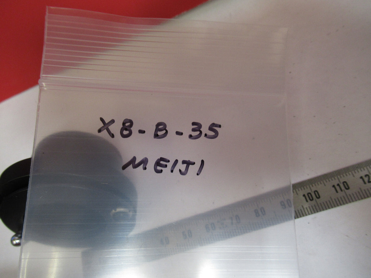 MEIJI JAPAN CONDENSER + IRIS MICROSCOPE PART AS PICTURED X8-B-35