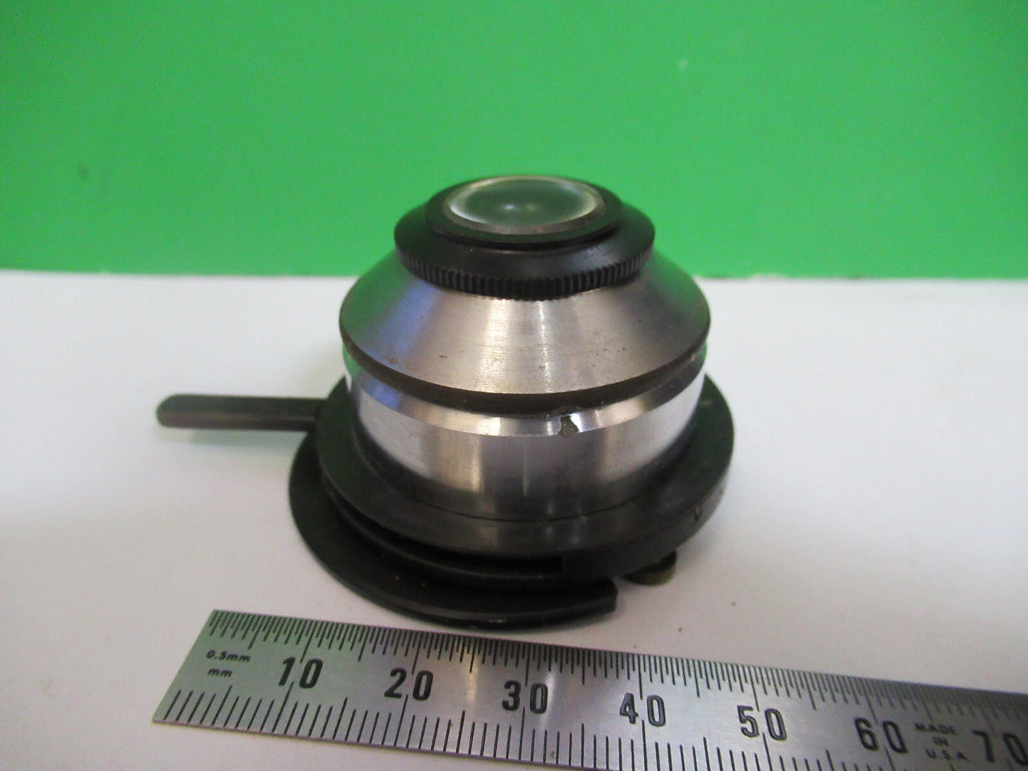 CBS KASSEL ANTIQUE CONDENSER +IRIS OPTICS MICROSCOPE PART AS PICTURED X5-A-73