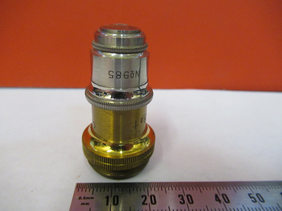 Antique Brass Charles Reichert Wien Austria Objective 8a Microscope Part