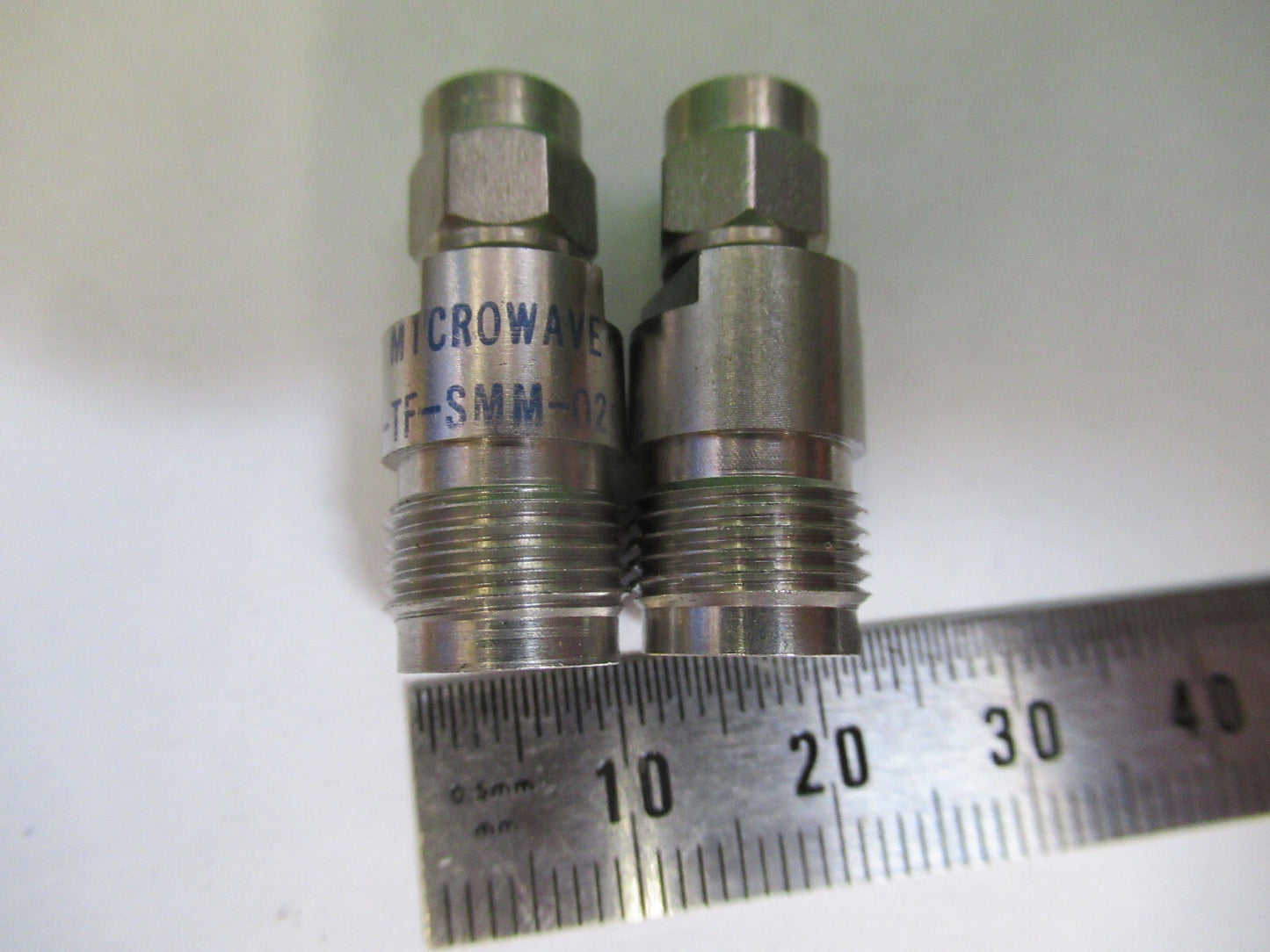 RF MIDWEST MICROWAVE PAIR SMA TNC ADT-2687-TF-SMM-02 AS PICTURED &Z5-A-03