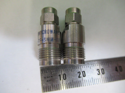 RF MIDWEST MICROWAVE PAIR SMA TNC ADT-2687-TF-SMM-02 AS PICTURED &Z5-A-03
