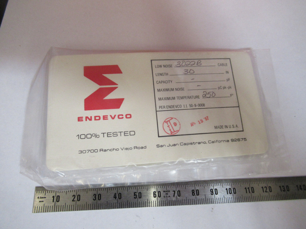 Endevco 3022B Cable for 2262A Accelerometer Vibration Sensor