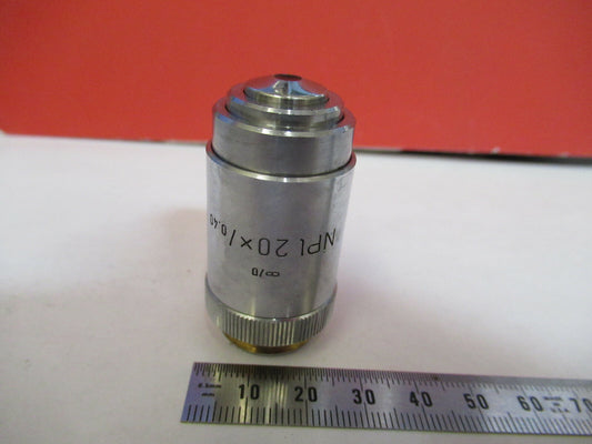 Ernst Leitz Wetzlar Objective 20X Npl Infinity Microscope Part