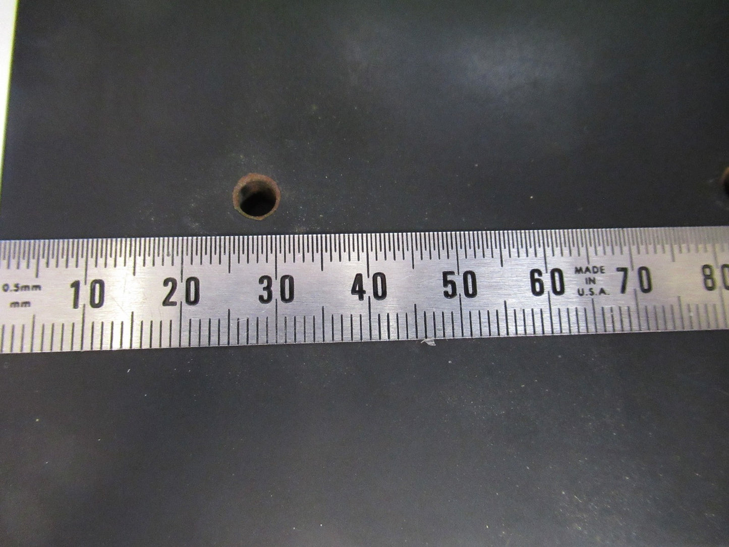 ANTIQUE BAUSCH LOMB STAGE TABLE METAL MICROSCOPE PART AS PICTURED V3-A-36