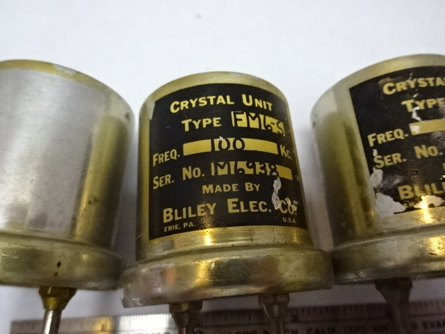 Lot Vintage Bliley Electric Co. Quartz Crystal FM6-5 Frequency Control
