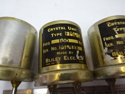 Lot Vintage Bliley Electric Co. Quartz Crystal FM6-5 Frequency Control
