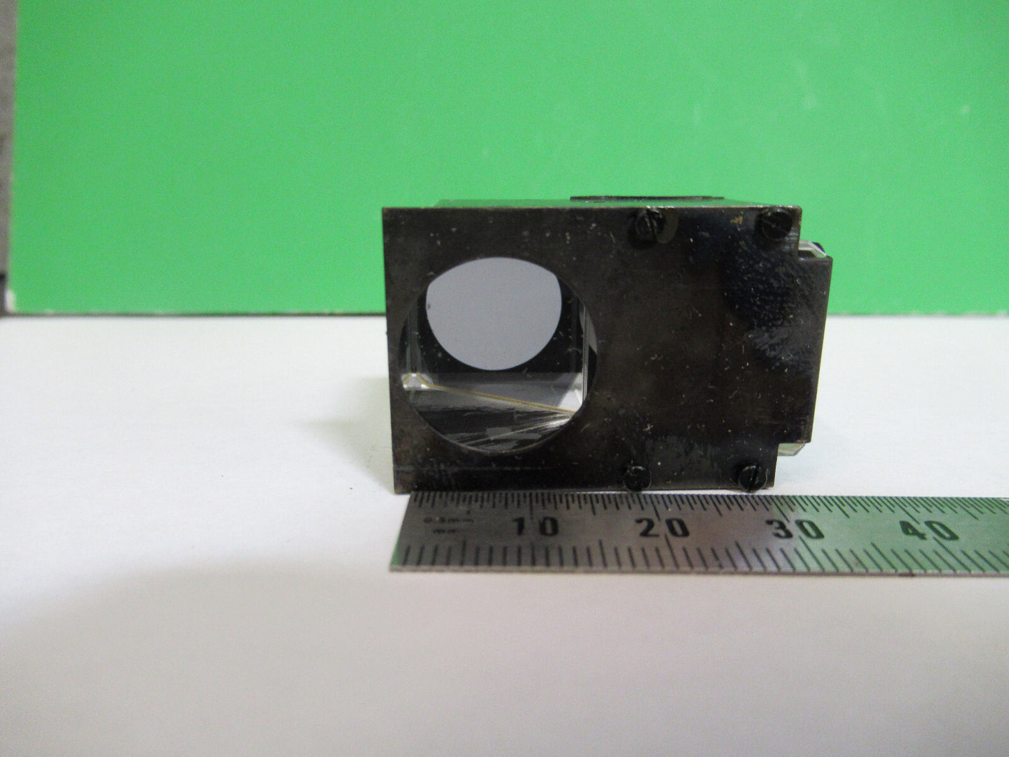 BAUSCH LOMB GLASS PRISM OPTICS MICROSCOPE OPTICAL PART AS PICTURED 98-A-09