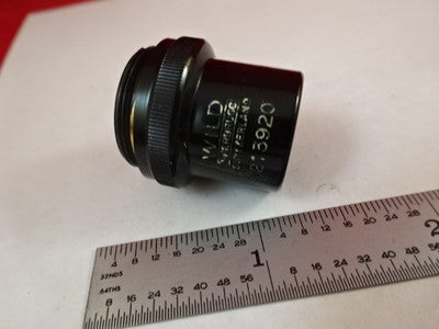 MICROSCOPE PART WILD SWISS OBJECTIVE LENS 4X OPTICS AS IS #D6-B-05