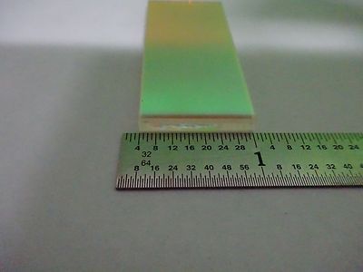 OPTICAL COATED FLAT DICHROIC MIRROR FILTER LASER OPTICS AS IS BIN#W8-19