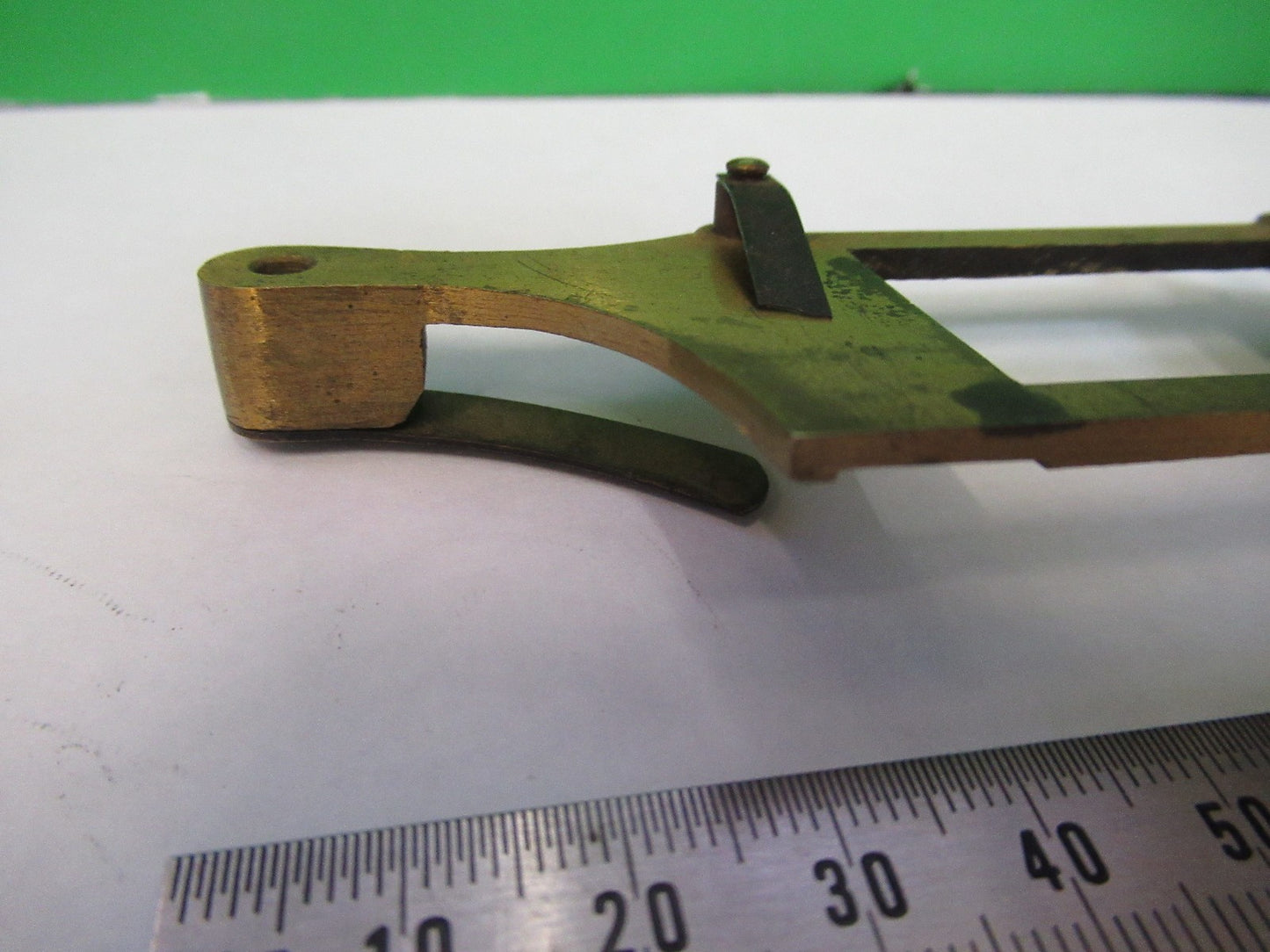 ANTIQUE BRASS BECK UK STAGE SPECIMEN MICROSCOPE PART AS PICTURED Y3-B-08