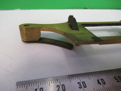 ANTIQUE BRASS BECK UK STAGE SPECIMEN MICROSCOPE PART AS PICTURED Y3-B-08
