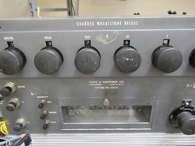 LEEDS & NORTHRUP GUARDED WHEATSTONE BRIDGE 4232-B RESISTANCE AS PICTURED &TC-4
