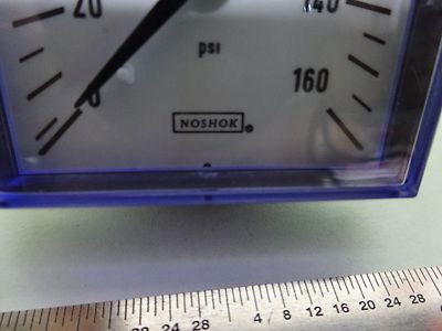 CONTROL SYSTEMS PRESSURE DISPLAY DIAL NOSHOK 160 PSI AS IS BIN#72-83