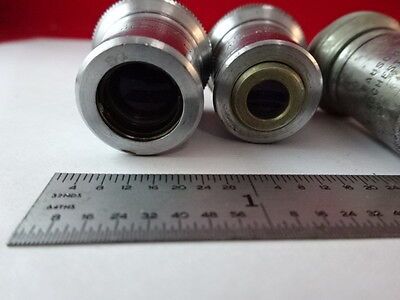 LOT 3 EA BAUSCH LOMB OBJECTIVES MICROSCOPE PART AS IS &2-A-24