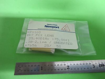 Optical Newport BK7 Convex Lens 25.4 mm Diameter Fl 175mm Laser Optics