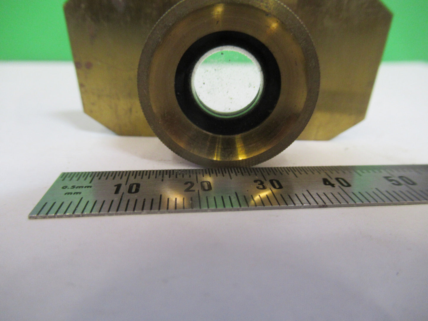 Antique Brass Compressor Stage France Microscope Part