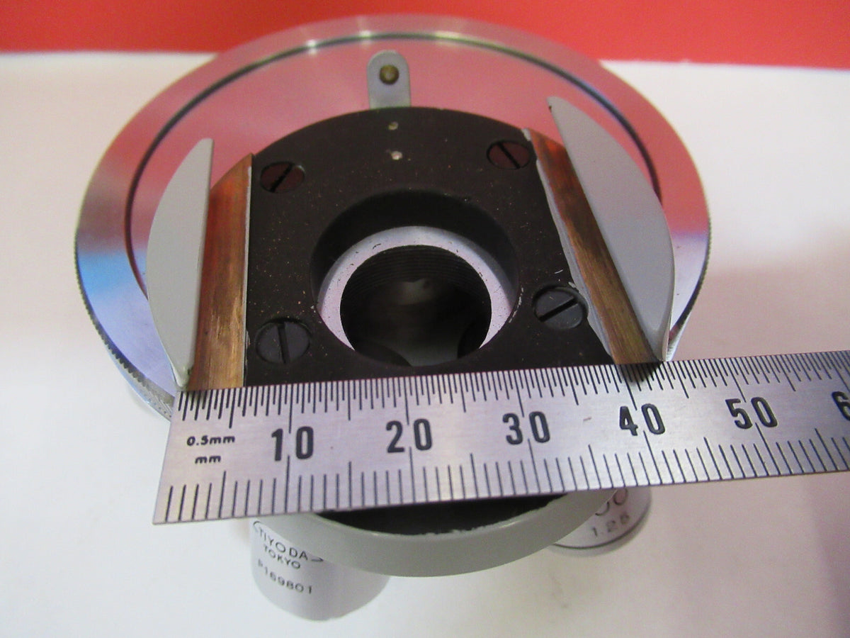 TIYODA JAPAN  NOSEPIECE + 5 OBJECTIVES  MICROSCOPE PART AS PICTURED F8-A-87