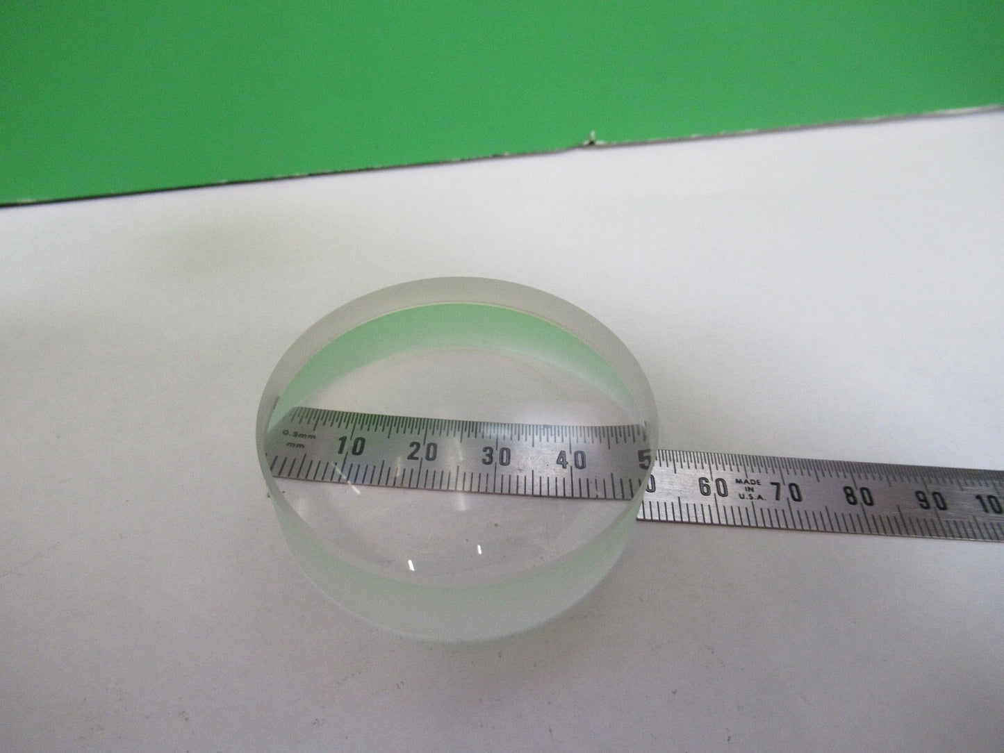 OPTICAL 50mm DIAMETER CONVEX CONCAVE  THICK LENS LASER OPTIC AS PICTURED Q7-B-50