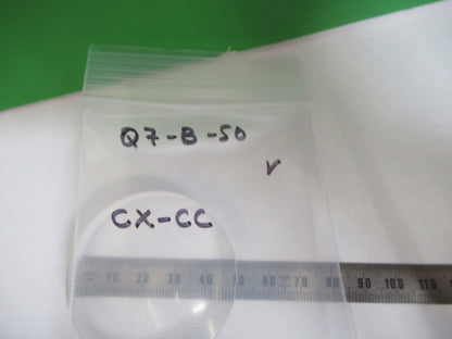 OPTICAL 50mm DIAMETER CONVEX CONCAVE  THICK LENS LASER OPTIC AS PICTURED Q7-B-50
