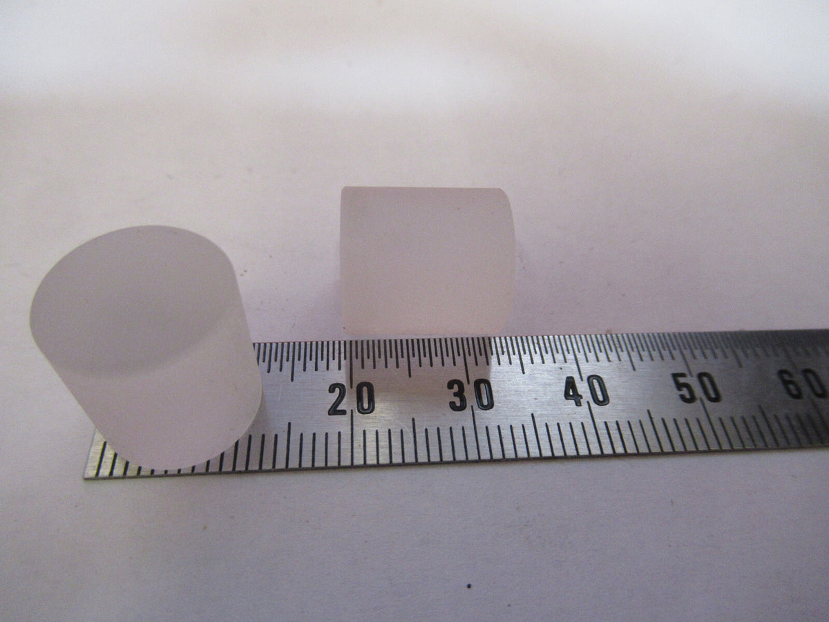 Optical Lot 2 Ea Cylinder Frosted BK7 Glass Preform Optics