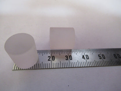 Optical Lot 2 Ea Cylinder Frosted BK7 Glass Preform Optics