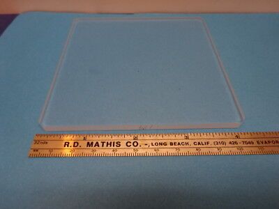 MICROSCOPE PART OPTICAL SQUARE GLASS STAGE OPTICS AS IS  #90-64