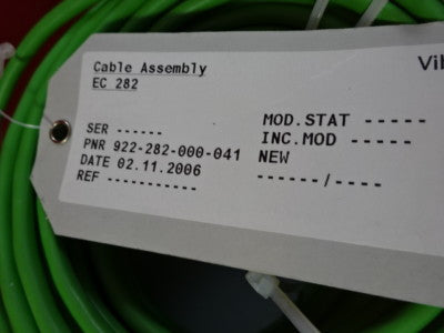 MEGGITT VIBRO-METER SWISS LEMO CABLE 922-282-000-041 for accelerometer &86-109