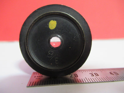 ANTIQUE BAUSCH LOMB 3/8 EYEPIECE OCULAR LENS MICROSCOPE PART AS PICTURED Q2-32