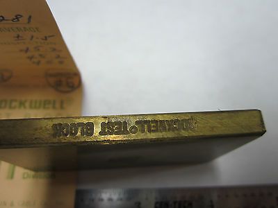 METROLOGY INSPECTION ROCKWELL HARDNESS TEST STANDARD BIN#5-30