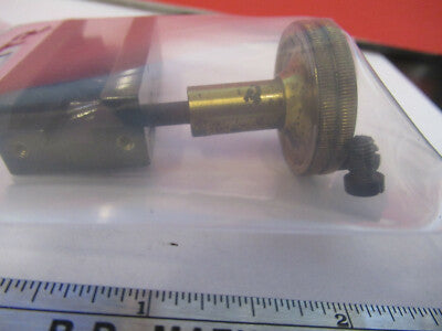 ANTIQUE LEITZ WETZLAR BRASS STAGE KNOB MICROSCOPE PART AS PICTURED &13-FT-27