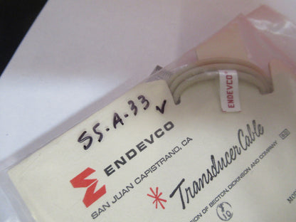 ENDEVCO 3022B CABLE for 2262 ACCELEROMETER VIBRATION SENSOR S5-A-33