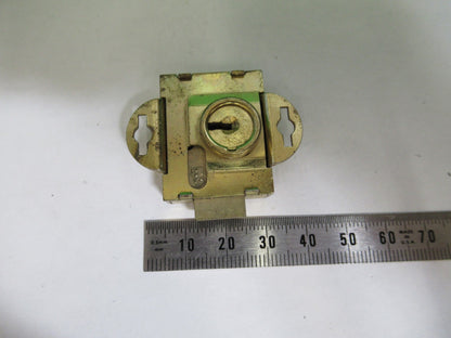 ANTIQUE AO SPENCER LOCK WITHOUT KEY  MICROSCOPE PART AS PICTURED T6-A-37