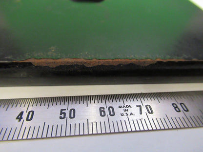 ANTIQUE BAUSCH LOMB METAL heavy STAGE TABLE MICROSCOPE PART AS PIC U9-A-28