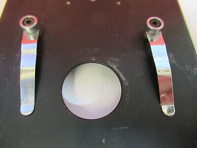 UNKNOWN MAKER JAPAN STAGE TABLE CLIPS MICROSCOPE PART AS PICTURED &B1-A-87